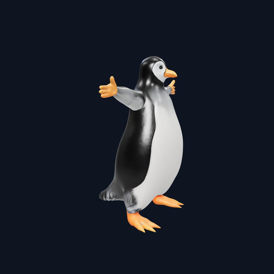 Playful Penguin Character model pack